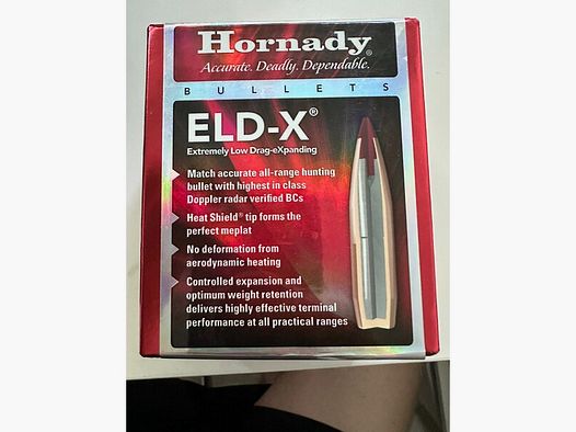 Hornady ELD-X 30 CAL .308 – 178gr – 100 Geschosse