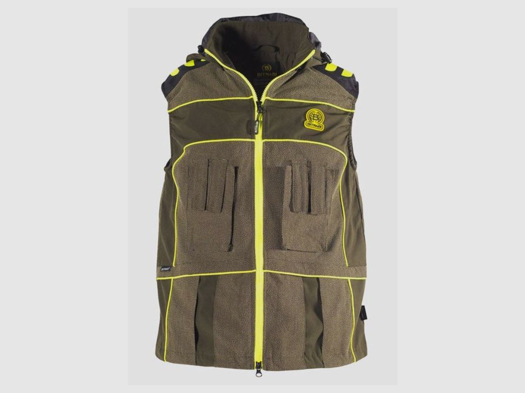 Lichtgewicht Bitrabi Gilet van Cordura Model SHARK groen, afbeelding 2 van 4