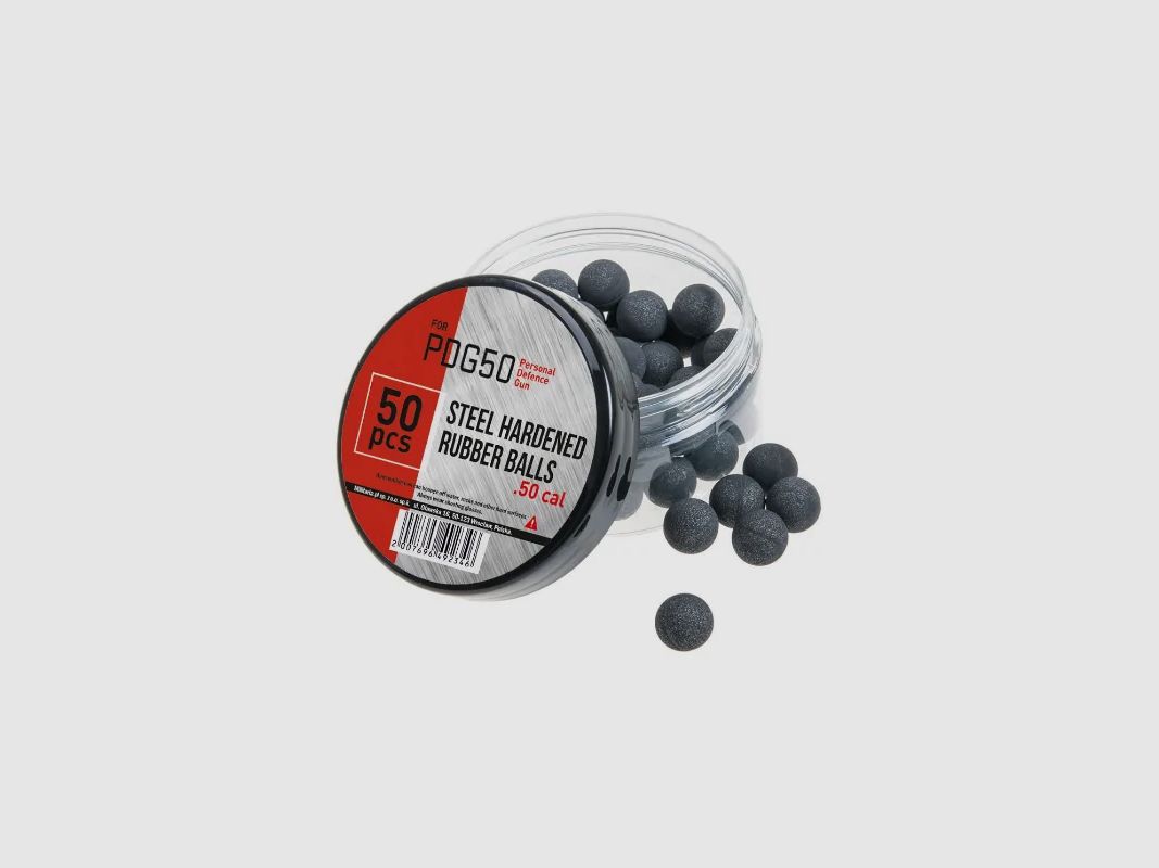 Gummi-Metall-Geschosse RAM PDG50 .50 50 Stück