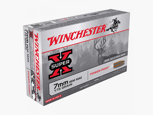 Winchester Super-X 7mm Rem. Mag. 175GR Power Point 20 cartridges
