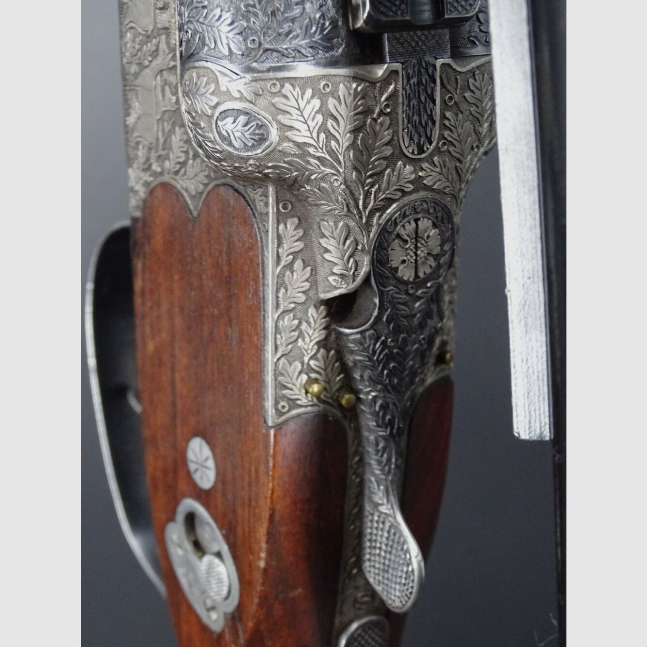 Fortuna Suhl Mod 32 calibre 7x57R 16/70 de primera mano M32 año de fabricación 28.01.1966 grabado de hoja de roble, imagen 9 de 9