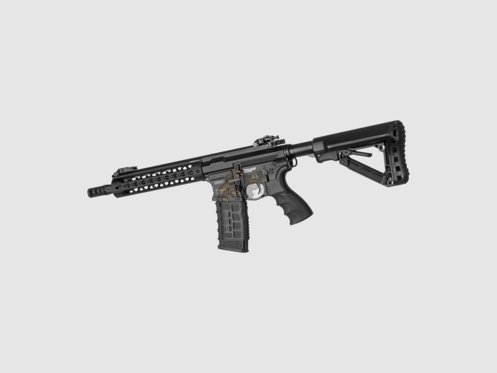 G&G GC16 WARTHOG 9" with ETU in Black Airsoft S-AEG free from 18