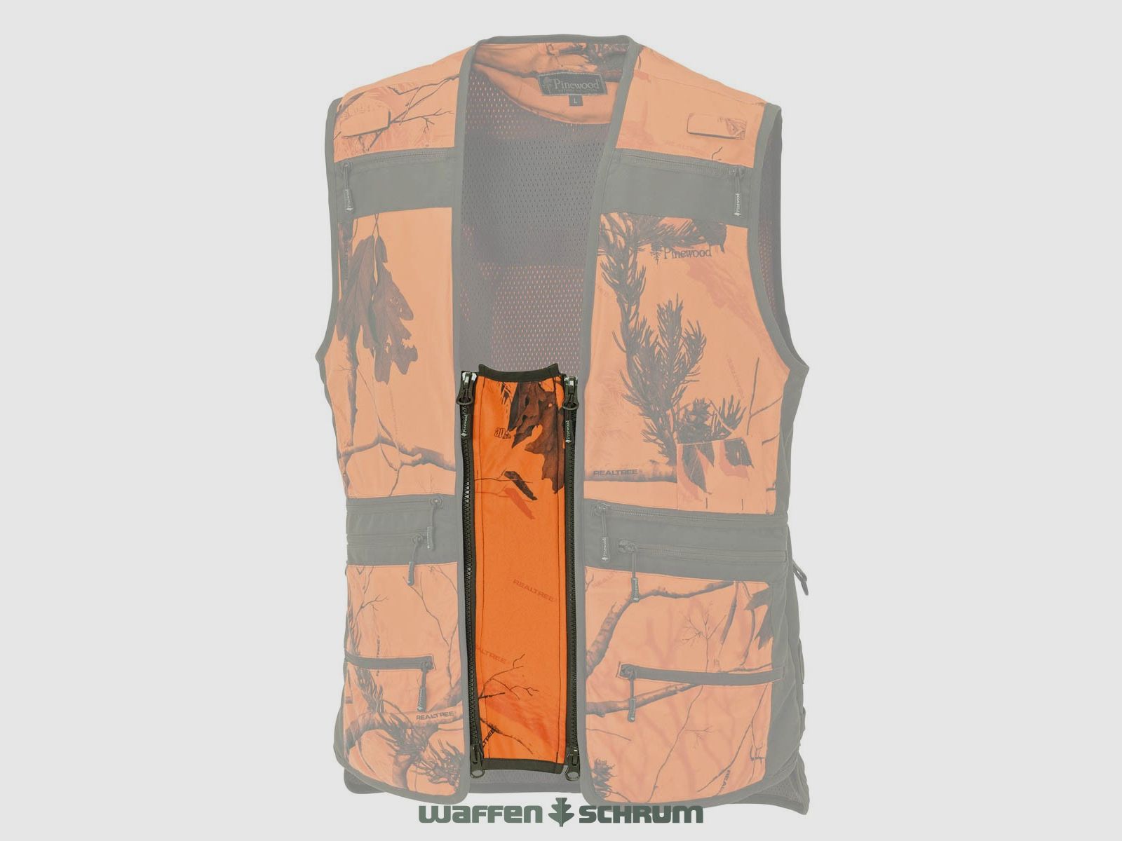 Pinewood Zip-In - Erweiterung Damen Orange AP Blaze