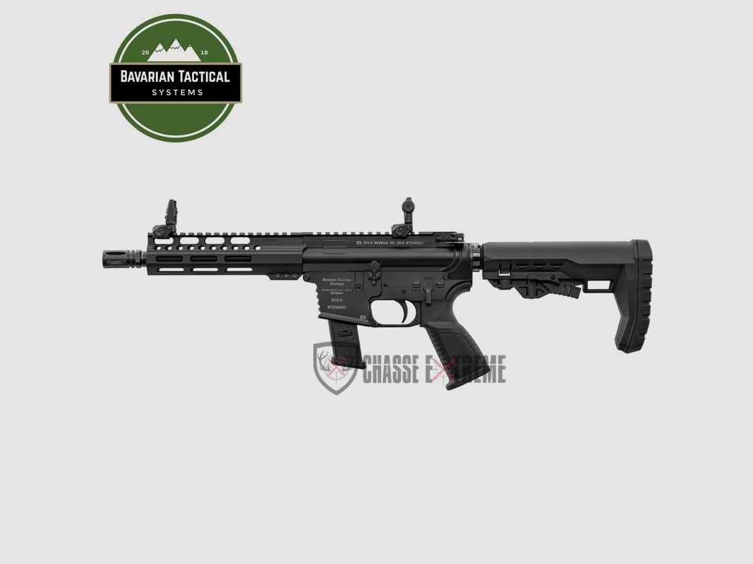 Carabine AR9 BAVARIAN TACTICAL BTS9 8.3'' Cal 9x19 Noire, image 3 sur 7