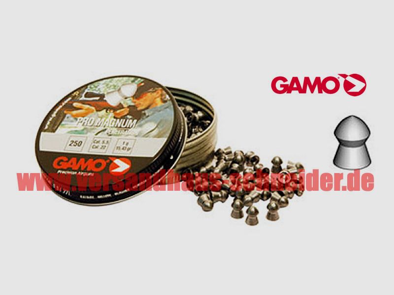 250 StĂĽck Gamo PRO MAGNUM Field Target Diabolos Kaliber 5,5 mm, 1,0 g