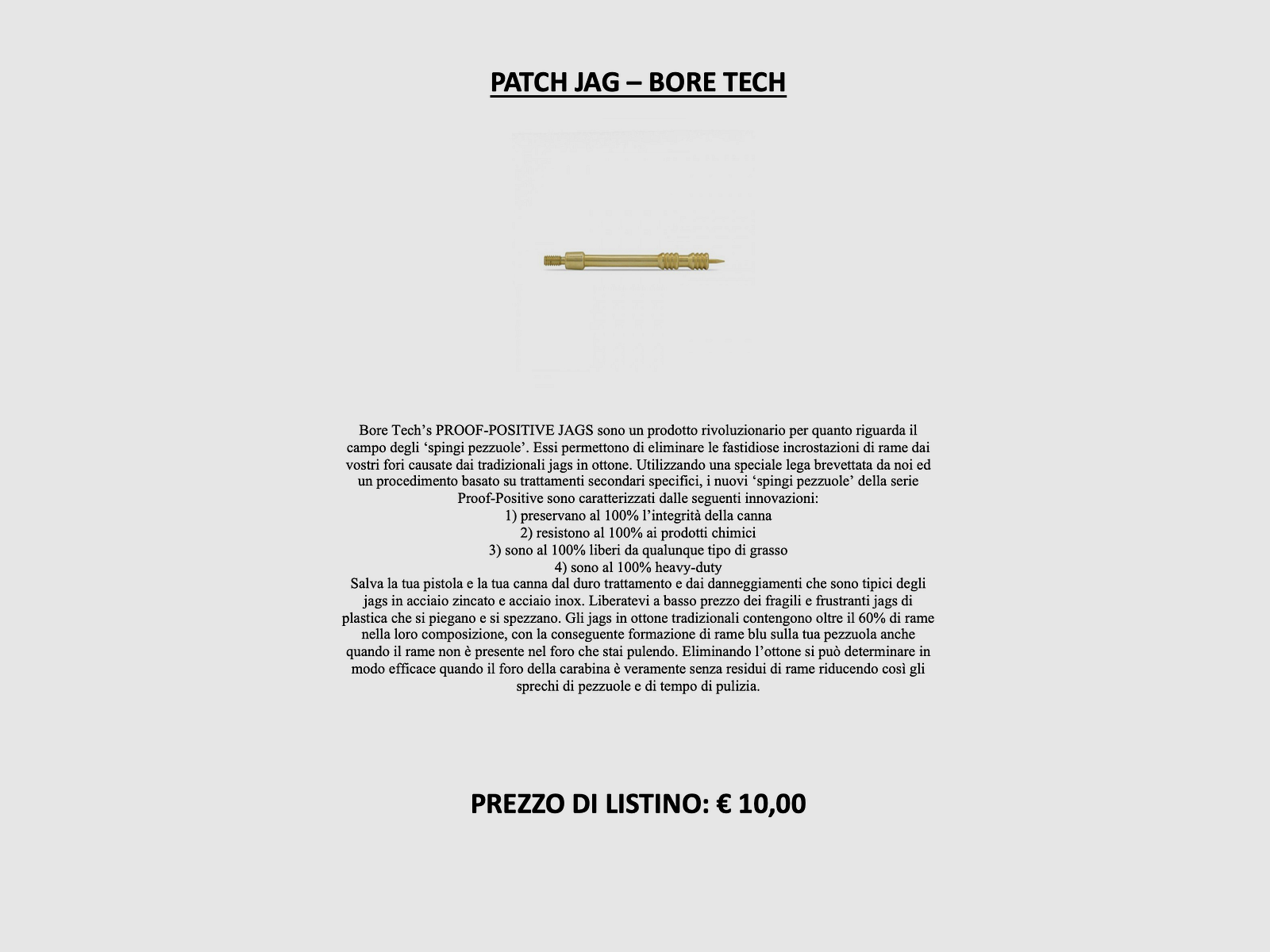 BORE TECH – BORE TECH PATCH JAG, immagine 5 di 5