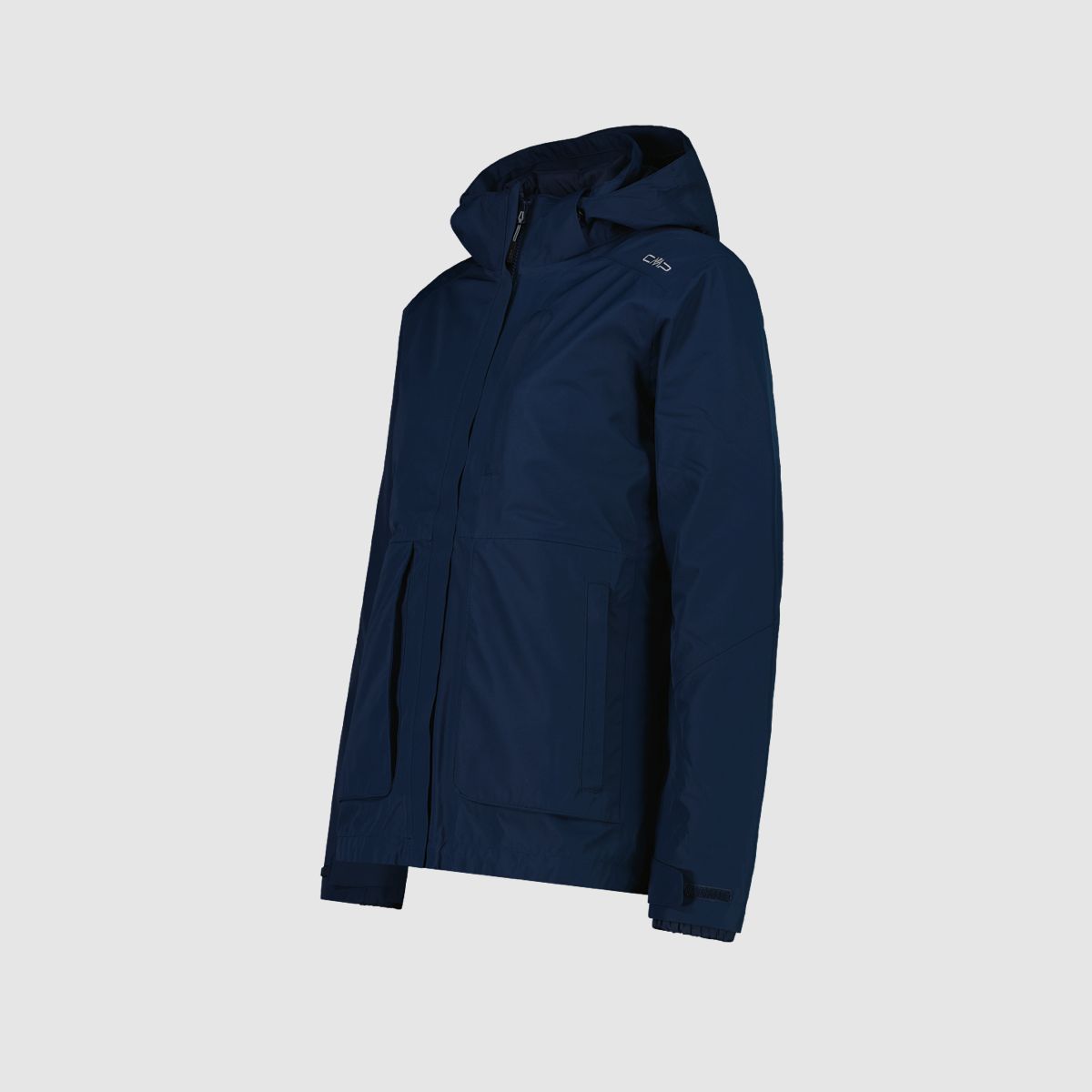 CMP Multifunktionale Damenjacke 3in1 t mit Kapuze Blau