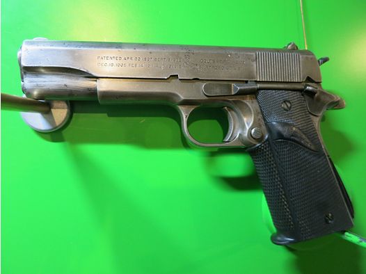 1942 Colt M1911 A1 (U.S. Pistol, Caliber .45 Model of 1911 / 1923), .45 ACP, Sammlerwaffe     #62-