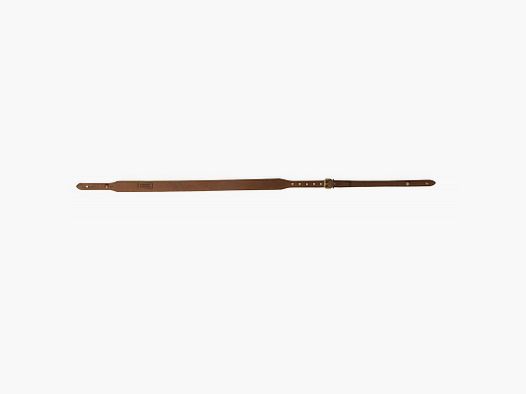 Bretelle fusil cuir gras bouton