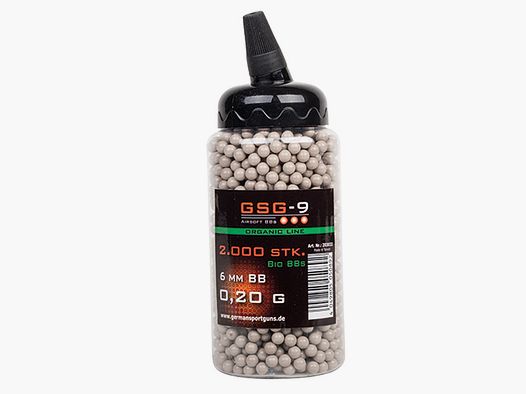GSG-9 Linea Organica 6mm BIO BBs Bianchi 0,20 g 2.000 pezzi