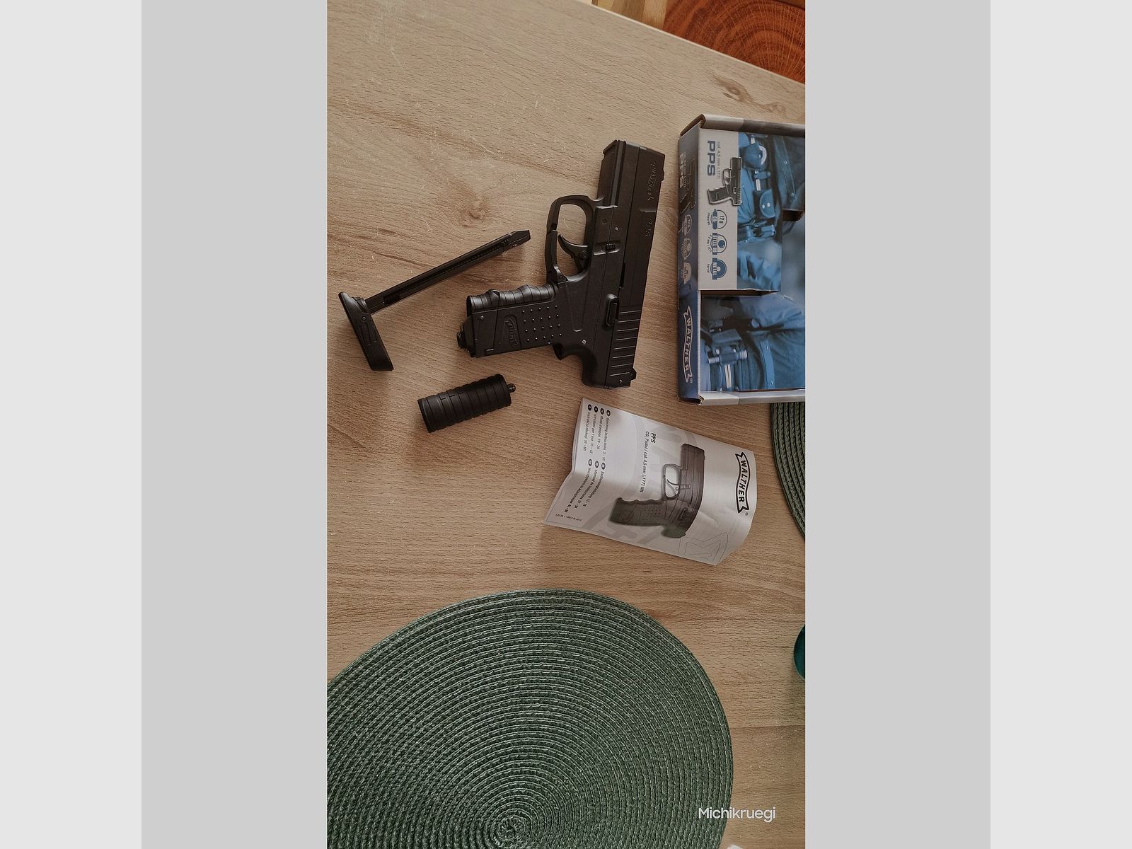 Walther PPS, Co2, 4.5mm steel balls