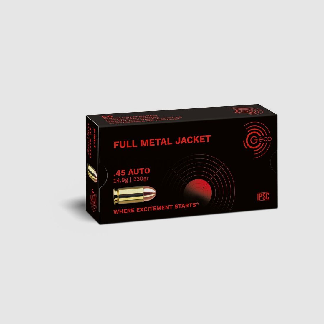 Geco GECO .45 ACP VM-Round Head - FMC 14.9g.