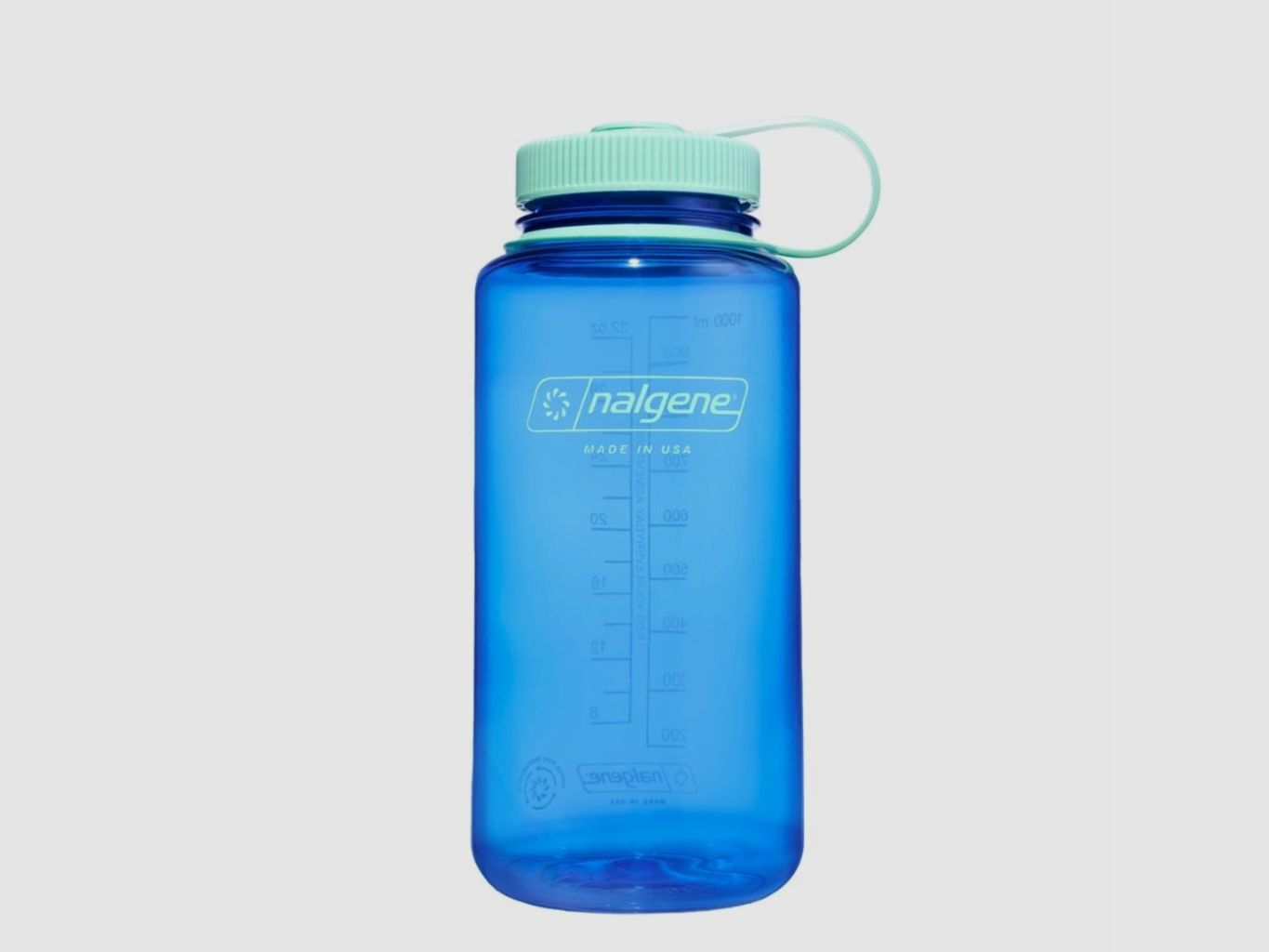 Botella reutilizable 1L azul claro boca ancha Nalgene Sustain, imagen 1 de 2