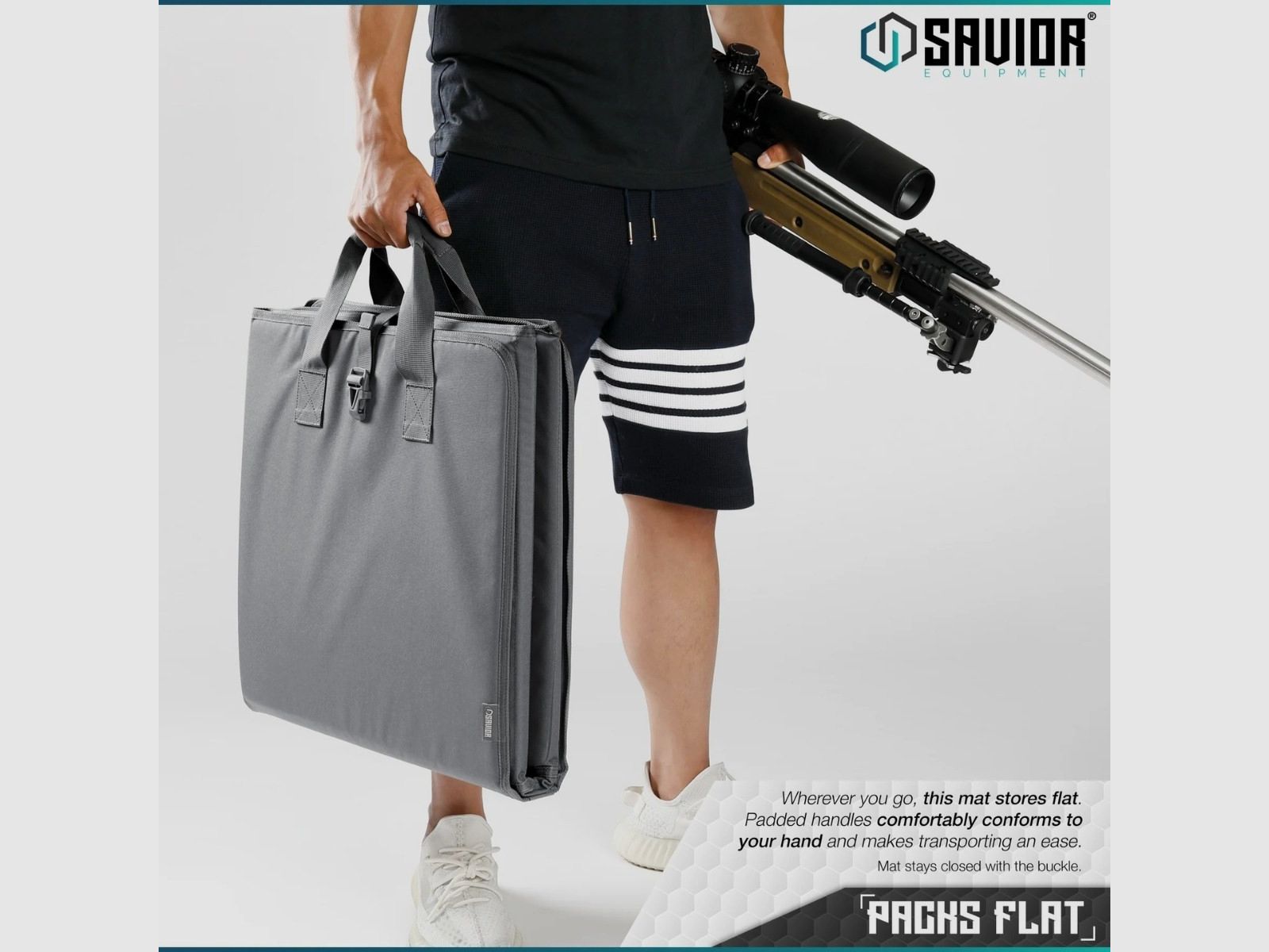 Savior – Opvouwbare schietmat – Folding – Grijs – SM-FOLD-GS, afbeelding 6 van 6