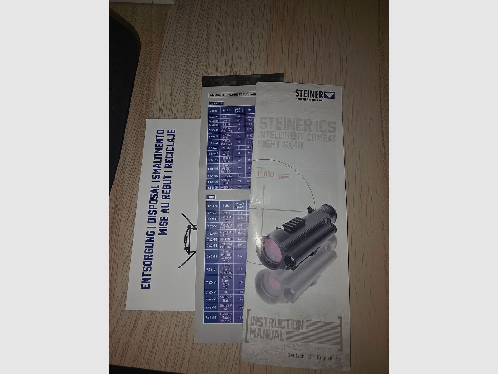 Steiner ICS 6x40 Zielfernrohr mit Entfernungsmesser