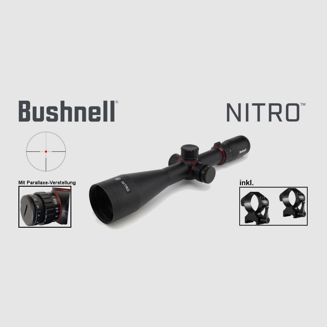 Bergara B14 B&H Prohunter LINKS Lochschaft Bushnell 2,5-15x50 fertig montiert / Optional: Brenner Schalldämpfer