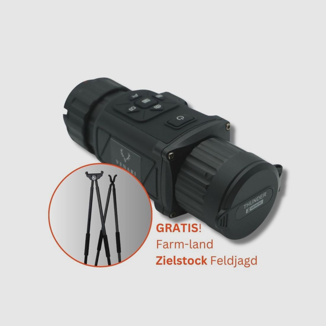 HIKmicro Thunder TE19C mit gratis Farm-land Zielstock Feldjagd