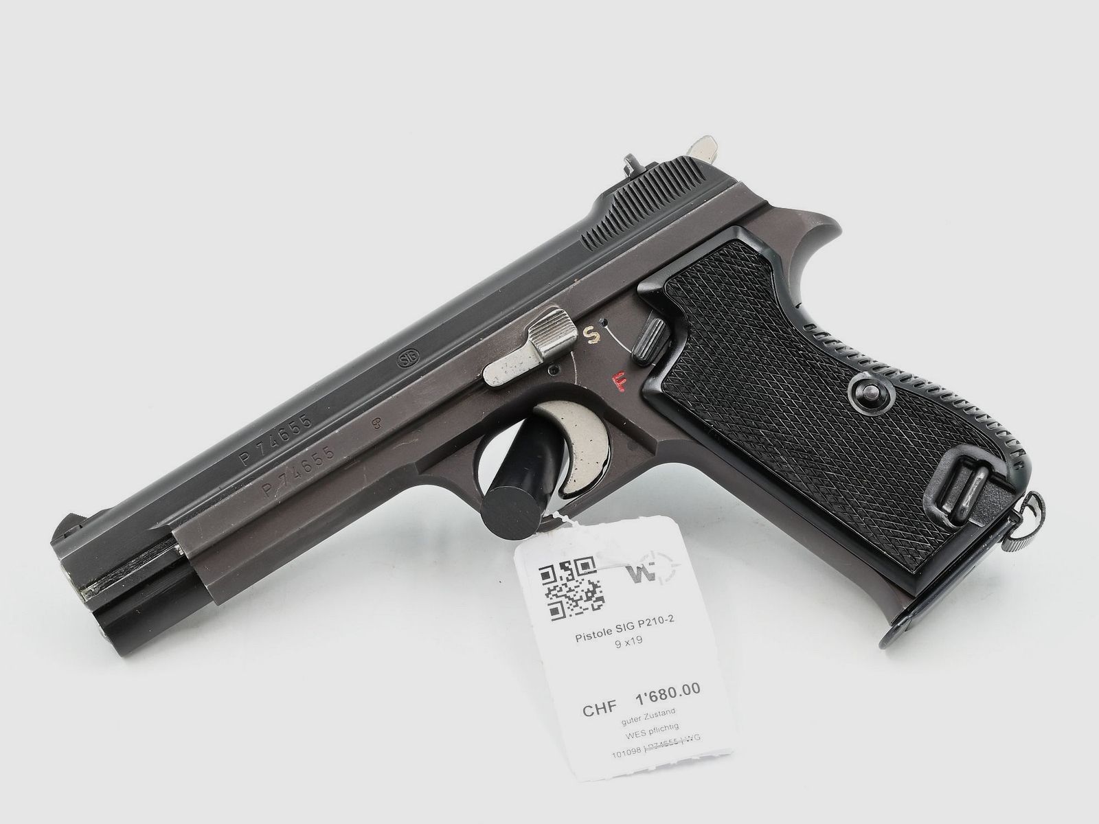Pistolet SIG P210-2, Occasion, 9×19, image 1 sur 2