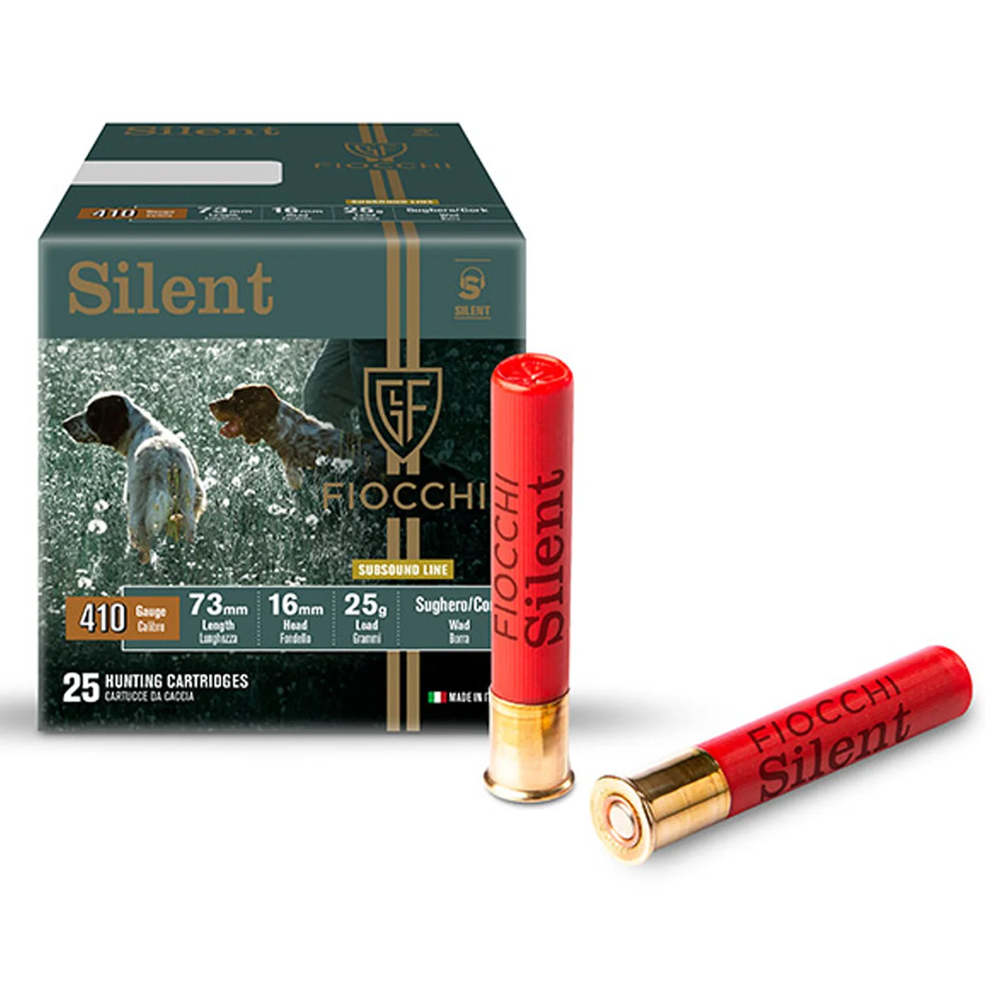 Fiocchi Silent 25g Patronen – Kaliber 410