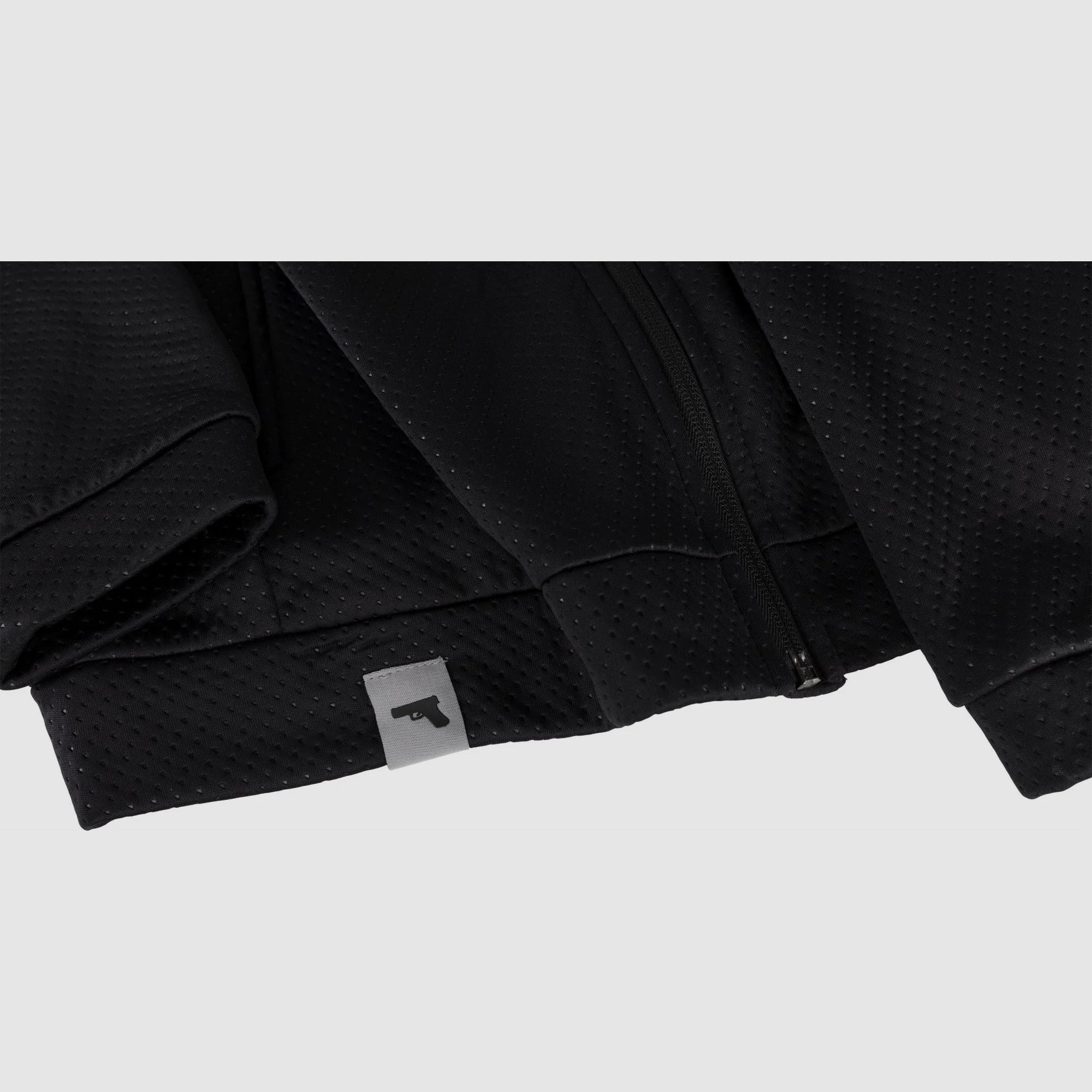 GLOCK Sweatjacket "Perfection" - Nero strutturato, taglia XL