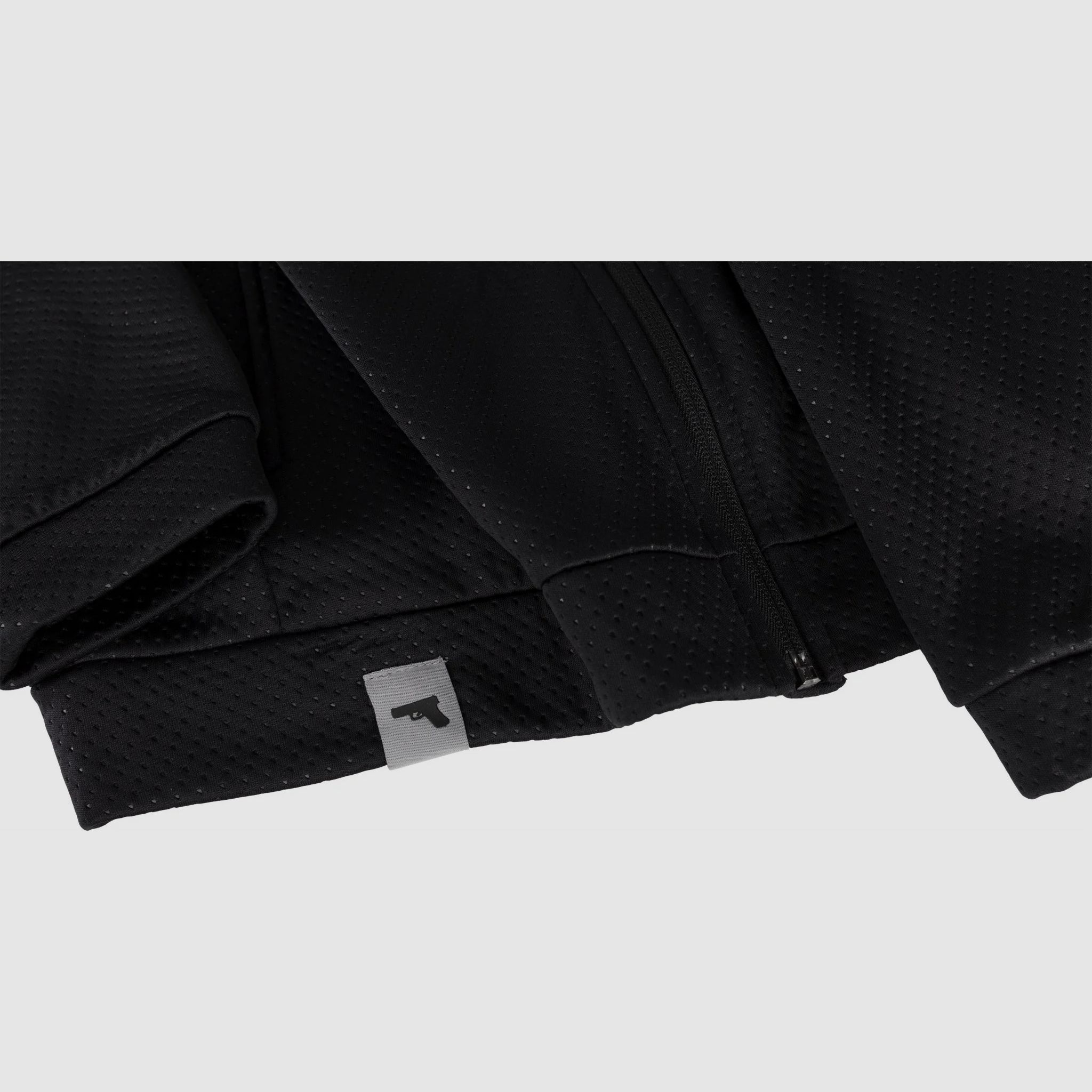 GLOCK Sweatjacket „Perfection“ – Schwarz strukturiert, Größe M