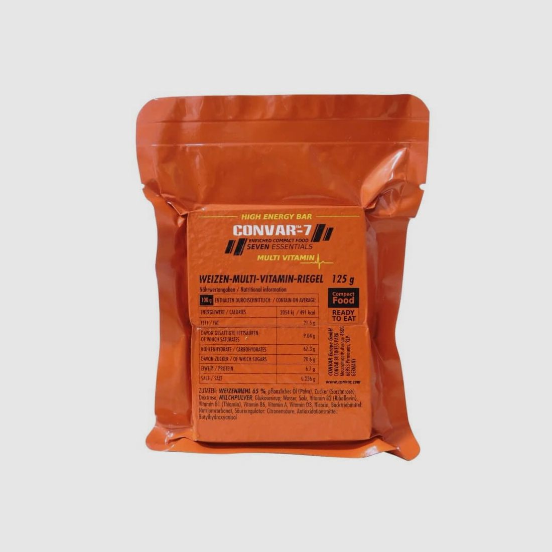CONVAR-7 High Energy Bar - Multi Vitamin 125 g