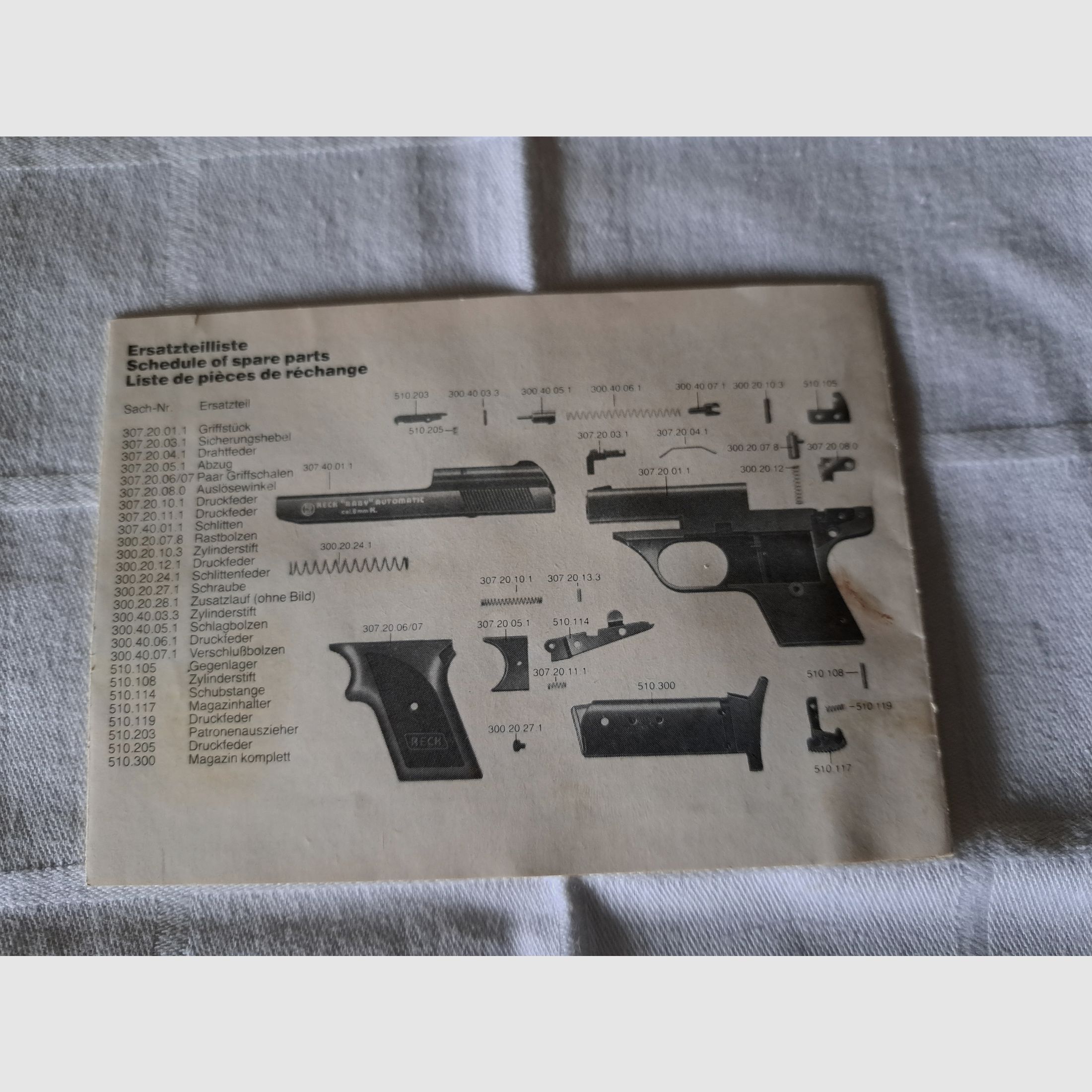 Reck "Baby" Automatic - Gas-Alarm-Selbstladepistole