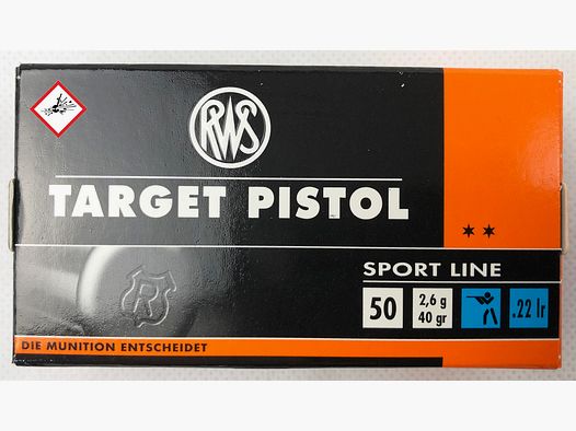 RWS Petites Cartouches Calibre Pistolet Cible .22lr