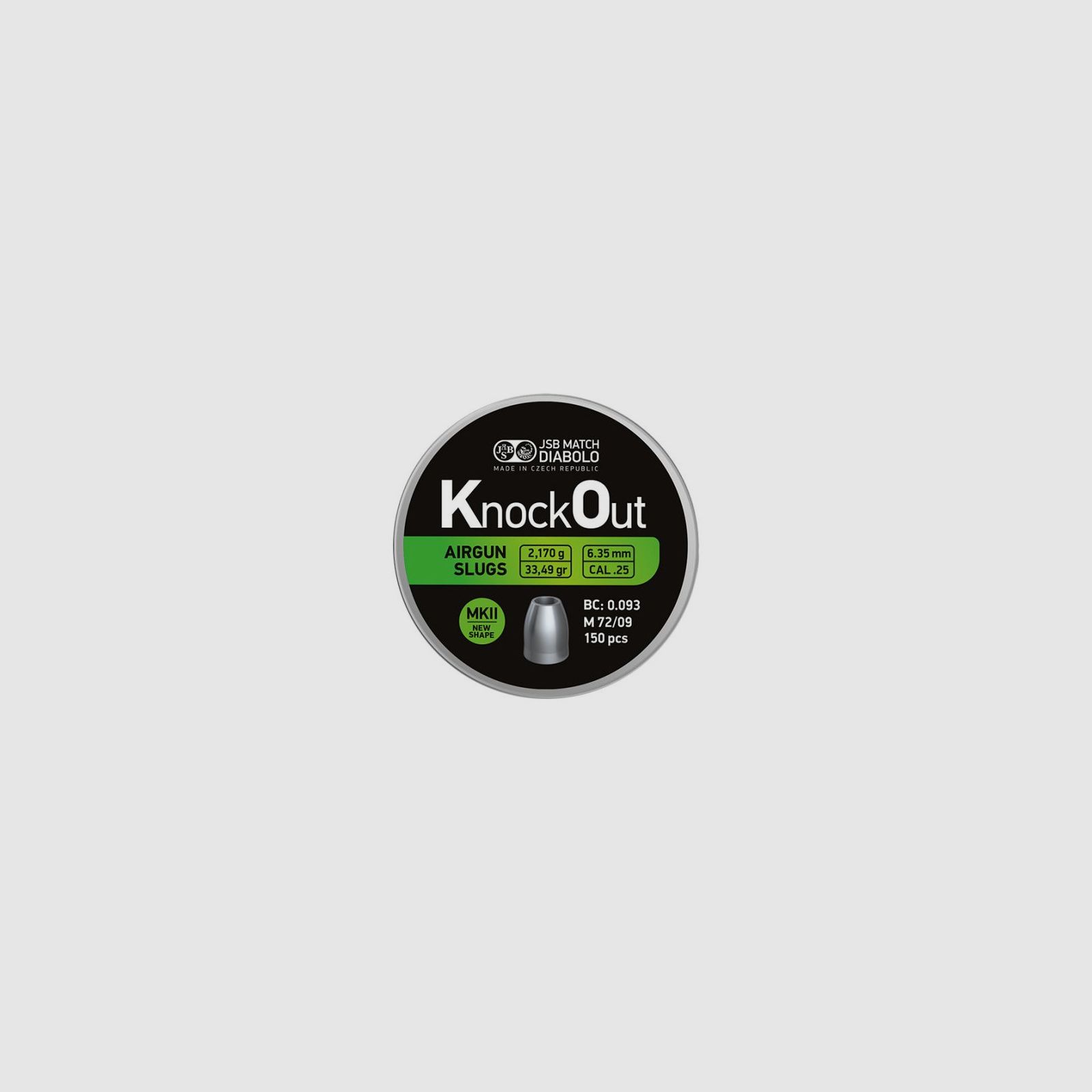 Pellets 6.35 mm JSB Match Knock Out MKII, image 2 of 2