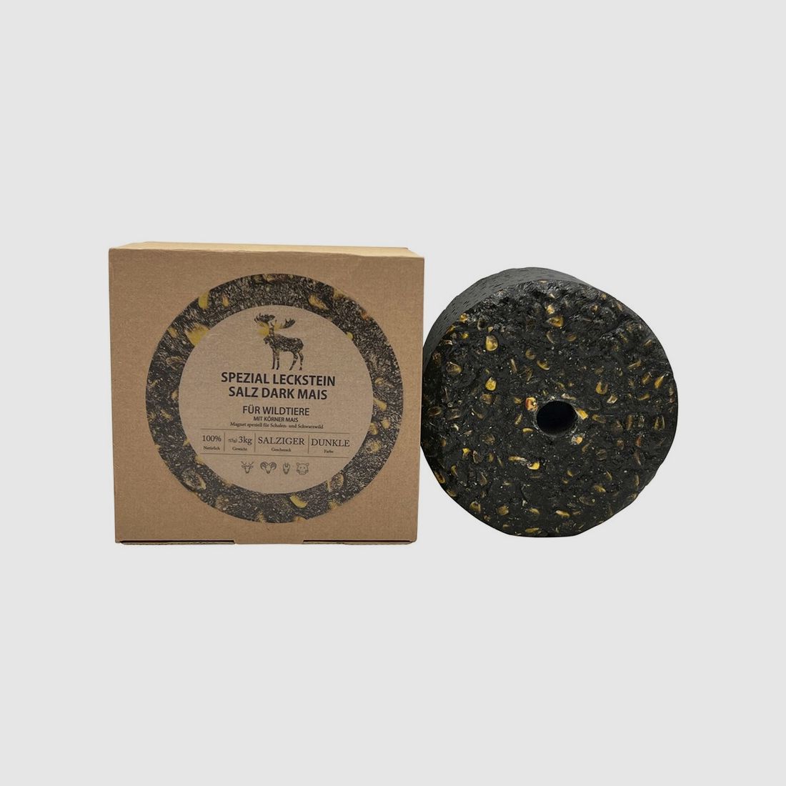 Wild Lick Special lick stone salt dark corn, image 1 of 2