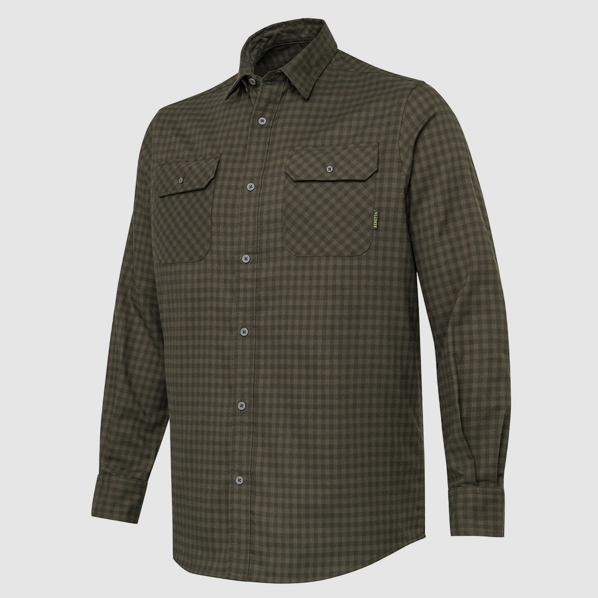Beretta Hemd Cadet Flannel Green & Brown Check