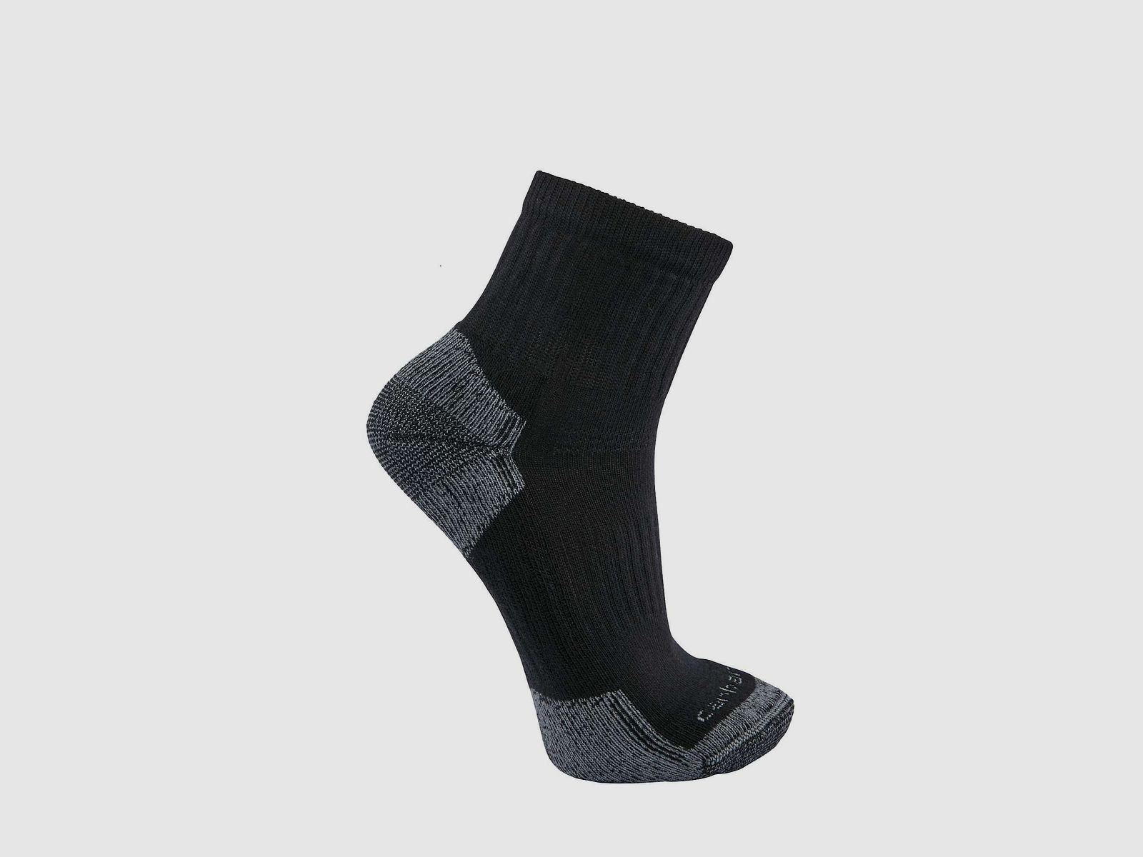 Carhartt Cotton Blend Quarter Socks 3-Pack Men Black XL