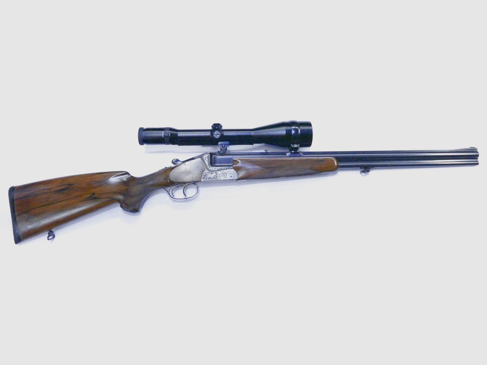 Heym Mod. 55 9,3x74R E-Lauf 8x57 IRS Bergstutzen