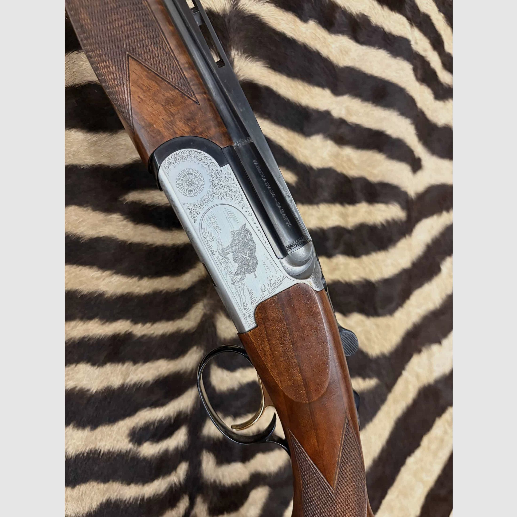 Doppelbüchse Sabatti Superposé Kal. 8x57jrs – ca. 56cm – Waffenkoffer, Bild 6 von 10