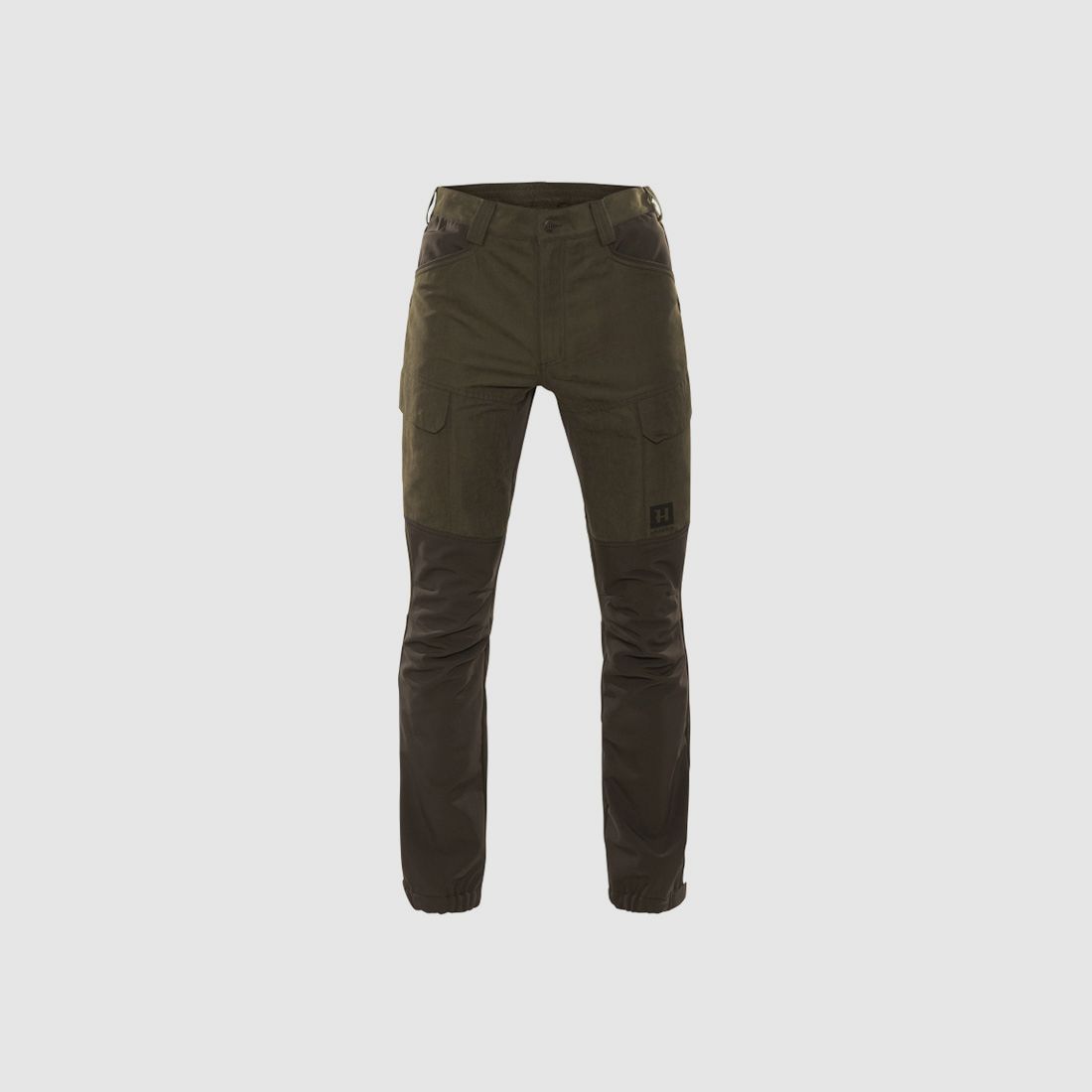 Härkila Scandinavian Willow green/Deep brown Winter trousers for men