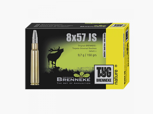 Brenneke 8x57 IS 150GR TUG nature+ 20 cartouches