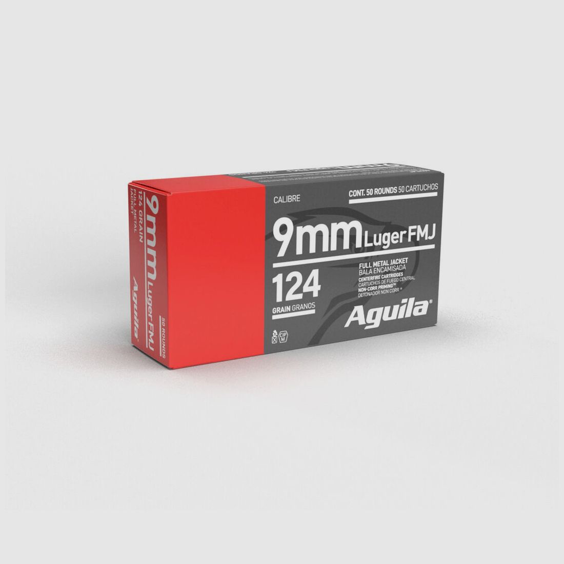Aguila 124grs FMJ 50pcs 9mmLuger