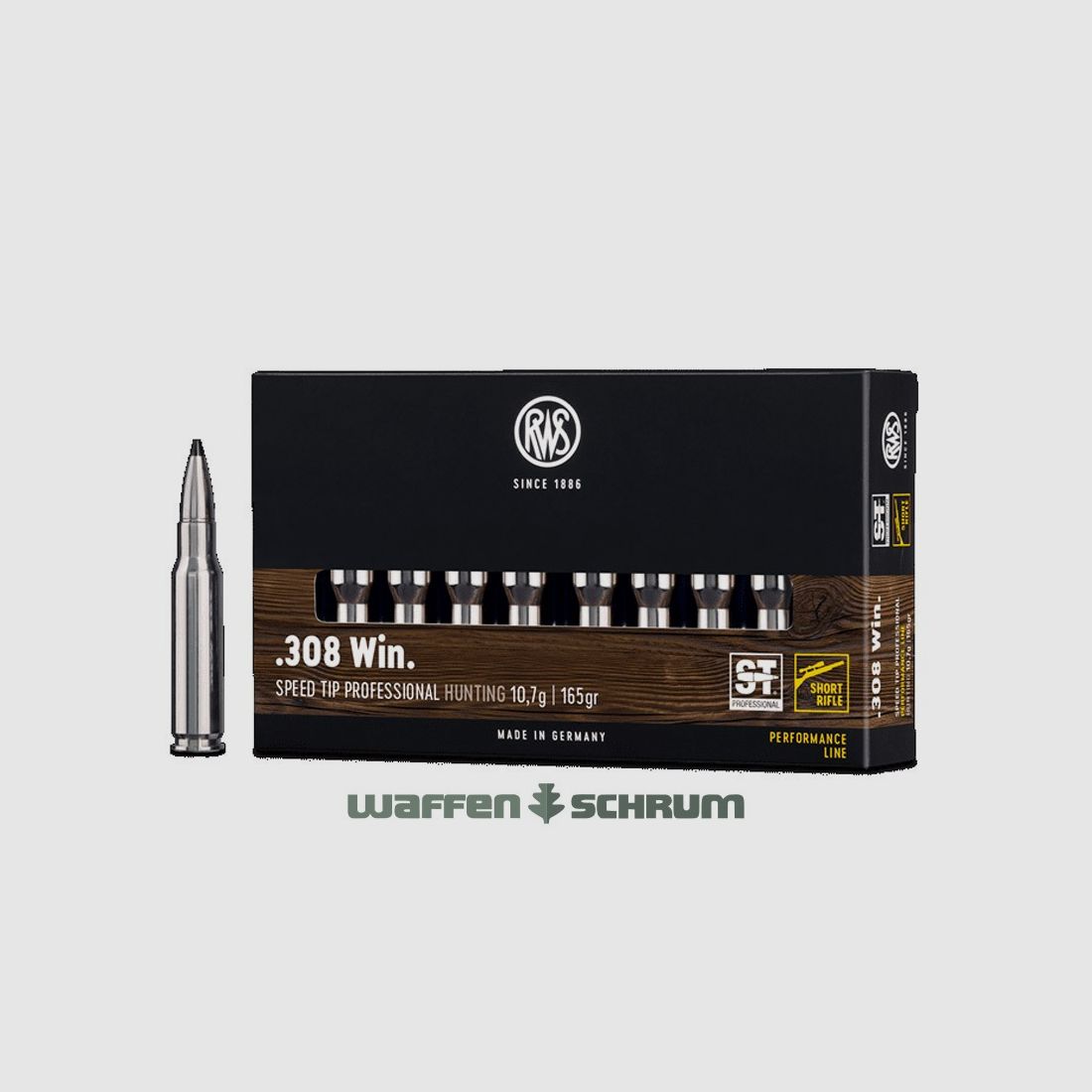 RWS Speed Tip Pro 10.7g - 165gr .308Win Short Rifle