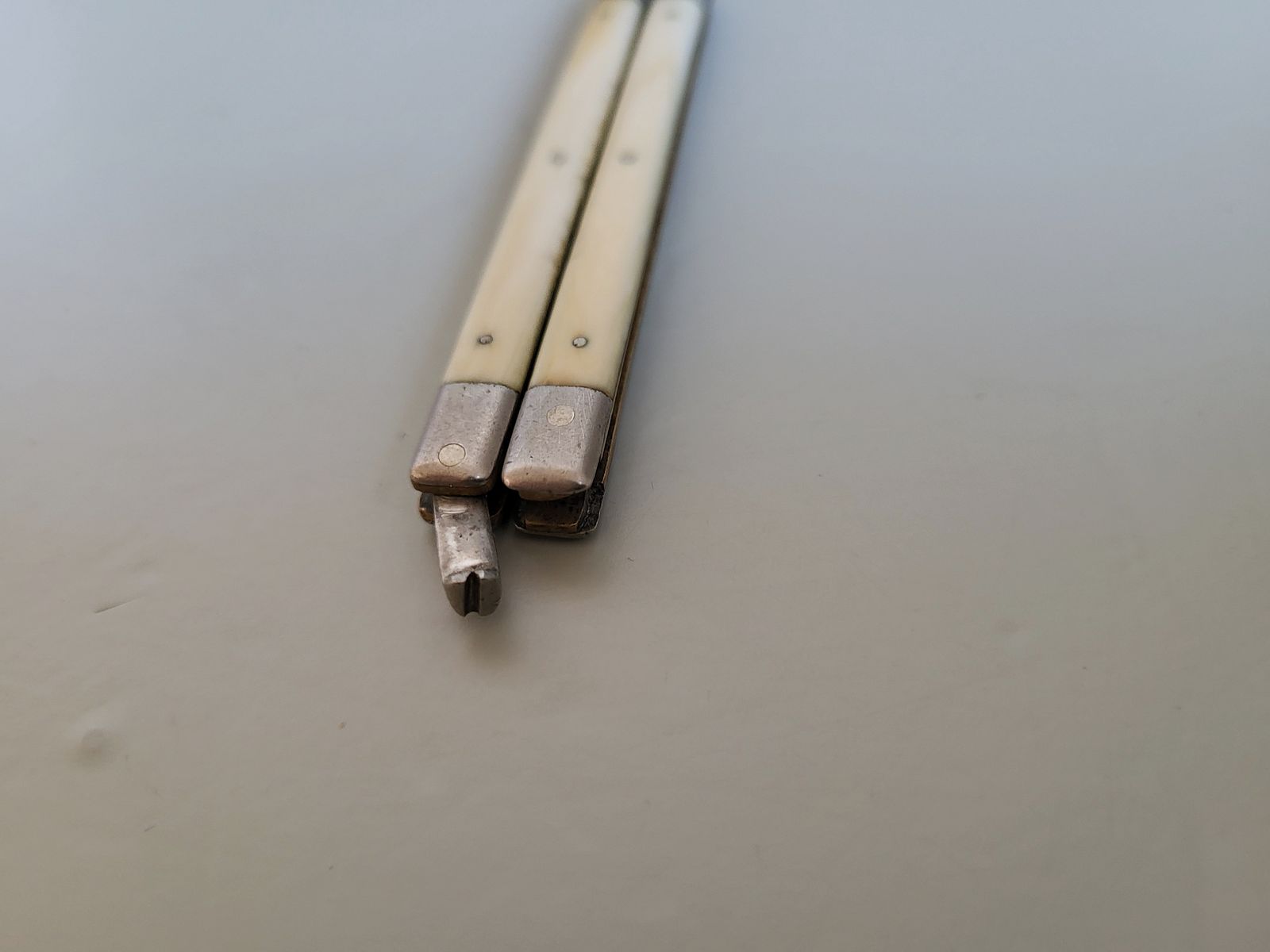 Antike Bonsa Böntgen & Sabin Solingen Taschenmesser - 1890er Jahre - Horn Griff
