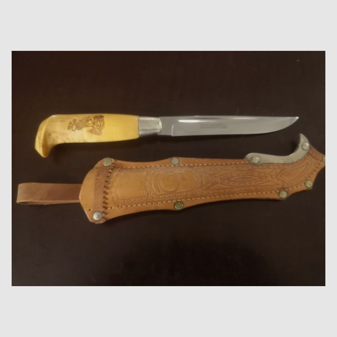 Coltello finlandese originale Vintage in condizioni eccellenti