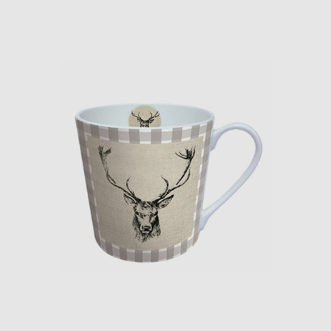 Lovergreen Art de la table Motif Set avec 2 tasses tête de cerf