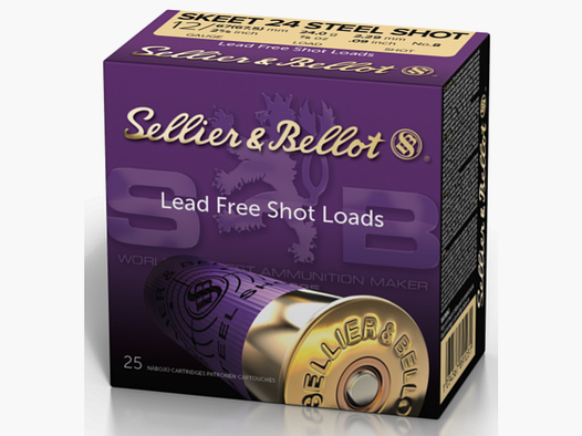 12 x 67,5 S&B SKEET 24 STEEL SHOT Plastikbecher 2,29mm 24,0g VE25