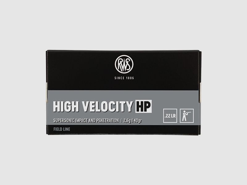 RWS 2132494 .22 LR Haute Vitesse HP 2,6g 40grs., image 1 sur 6