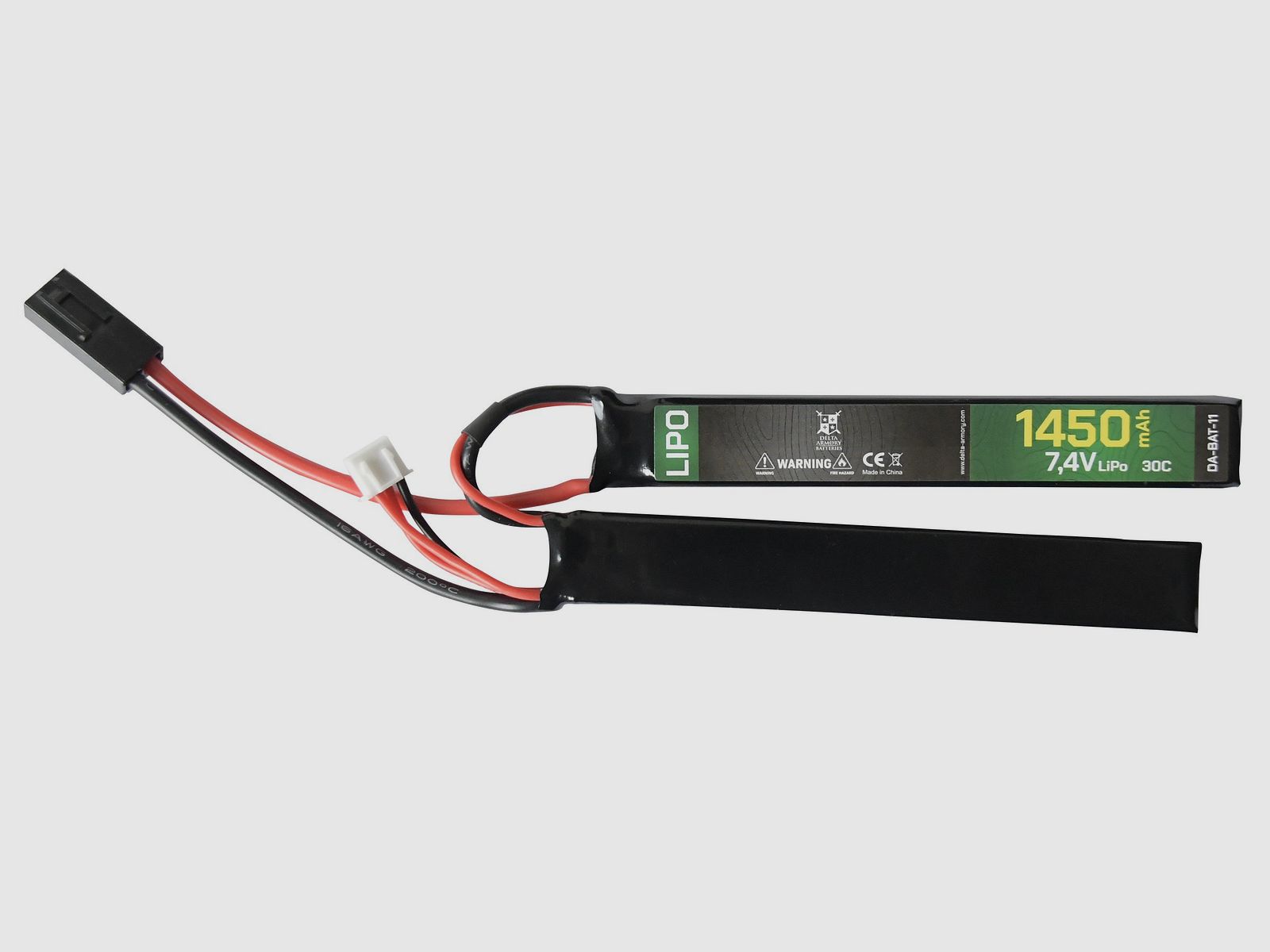 LiPo 7.4V / 1450mAh 30C Mini Tamiya (Double Stick) | Delta Armory