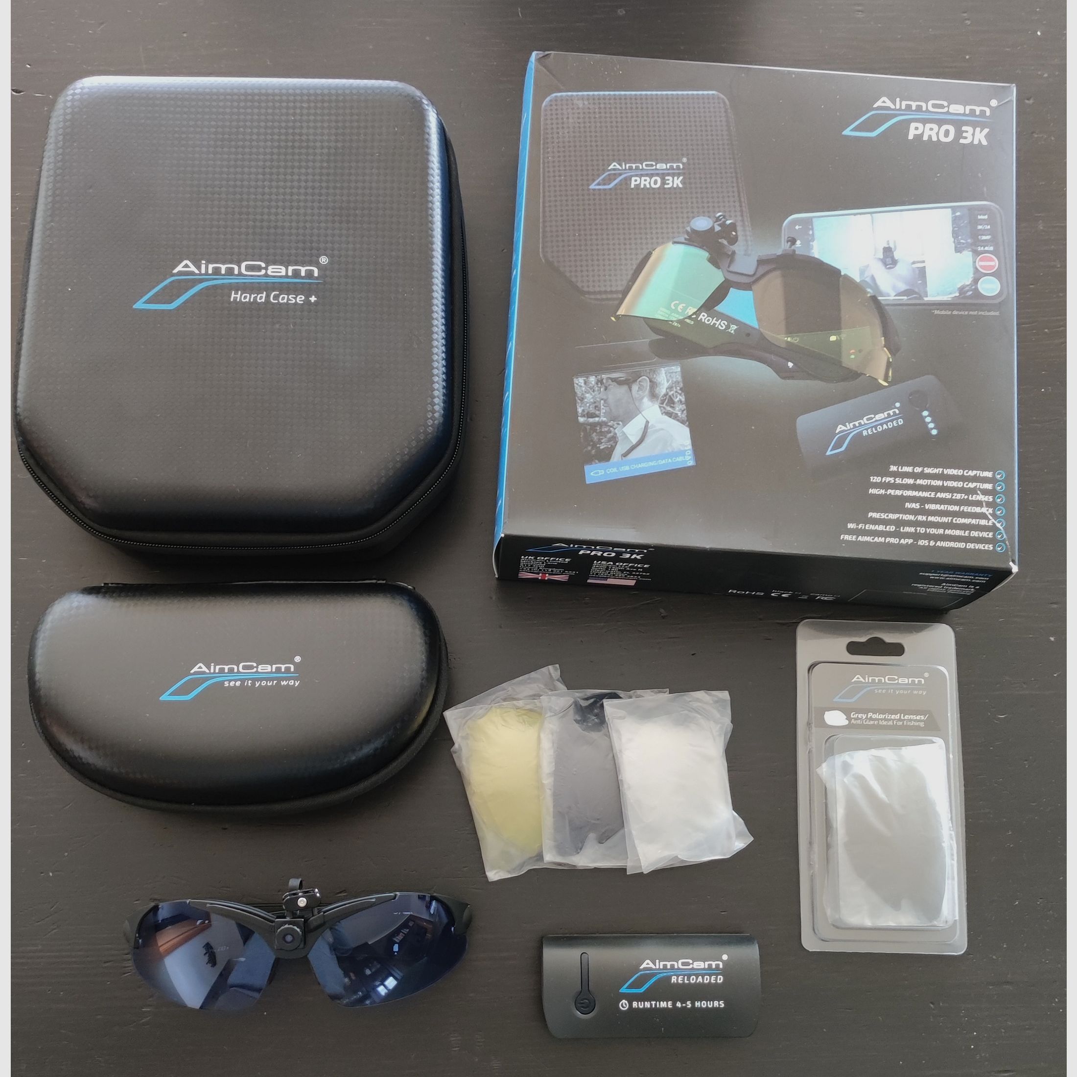 AimCam Pro 3K Fully Loaded Kit (Neuwertiger Zustand!)