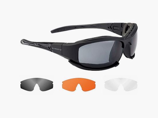 Gafas de protección SwissEye GUARDIAN Airsoft incl. lentes intercambiables (negro)