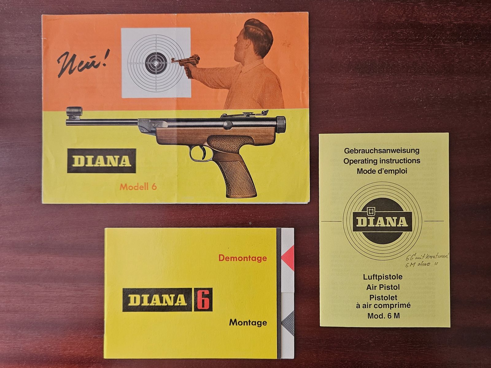 Istruzioni originali d’uso Diana Luftpistole 6