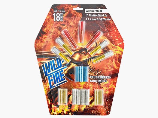 Umarex 4.1498 Wildfire Blister 18 Schuss Multi und Leuchteffekte Pyro