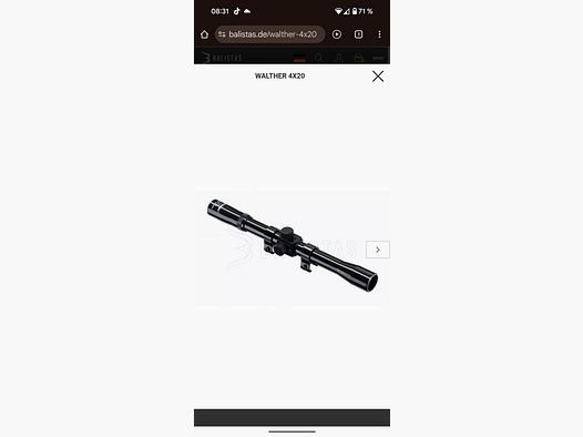 Visier von jäger 4x20