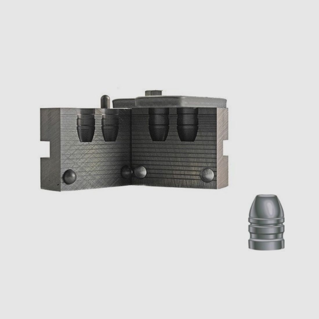 RCBS Doppelgiesskokille .428 / 10,78 mm 200 gr / 12,9 g 44-200-FN Flachkopfgeschoss .428